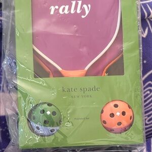 Kate Spade Pickleball Set with Green and Orange